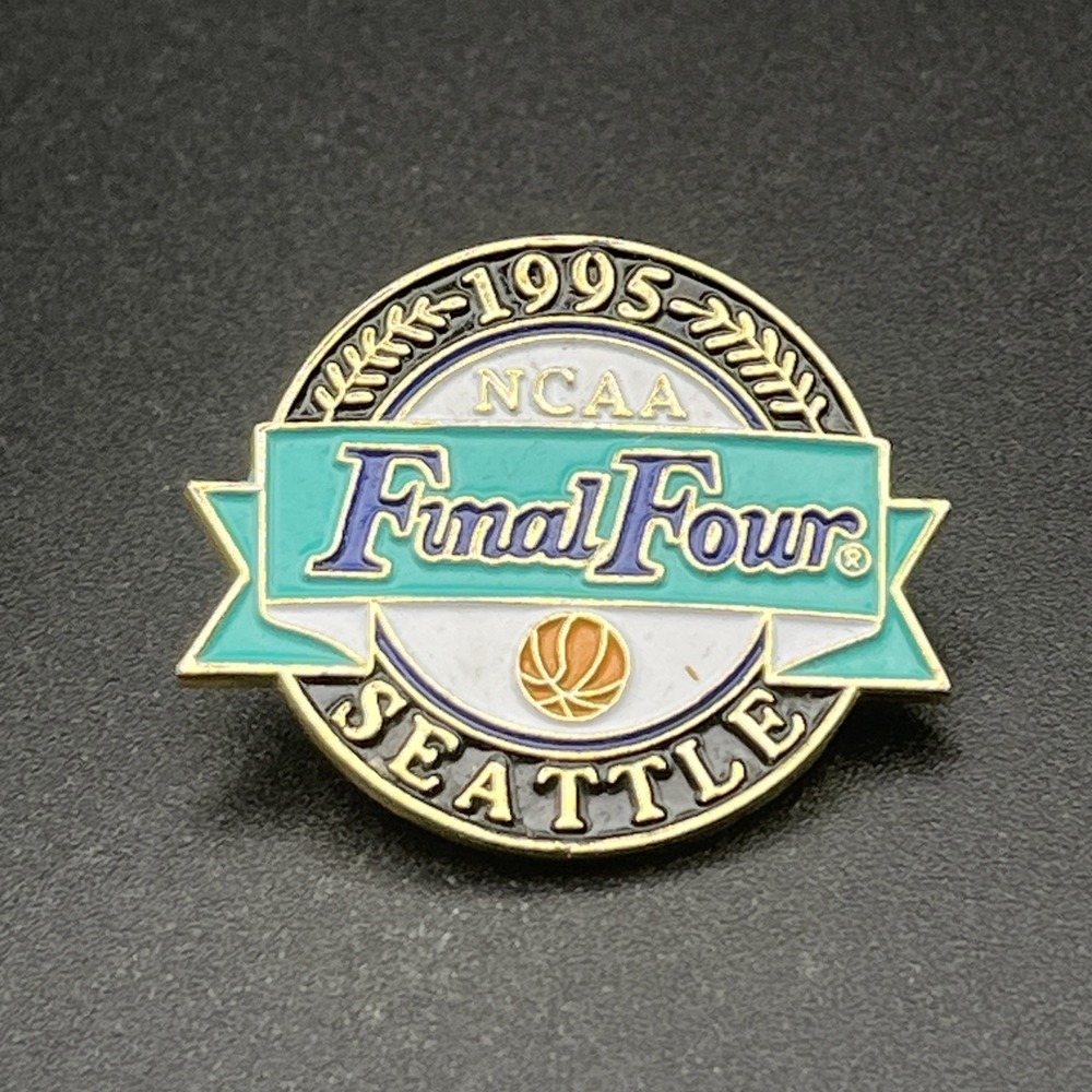 Vintage 1995 NCAA Final Four Seattle Washington Basketball Lapel Hat Pin